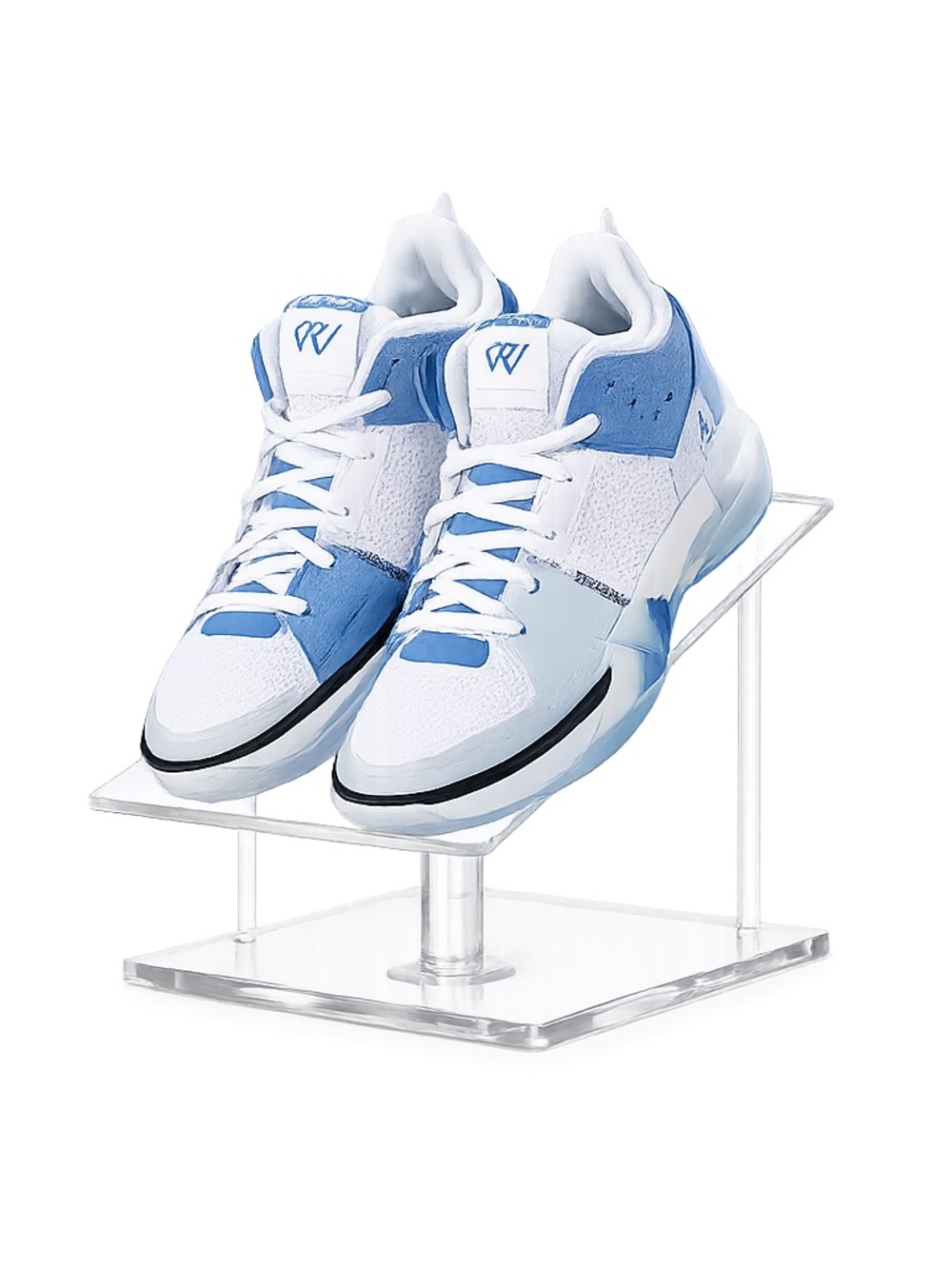 Jordan Men's White and Light Blue Low-Top Sneakers